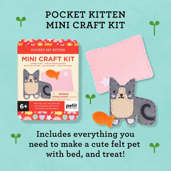 Petit Collage: Mini Craft Kit: Pocket Pet Kitten