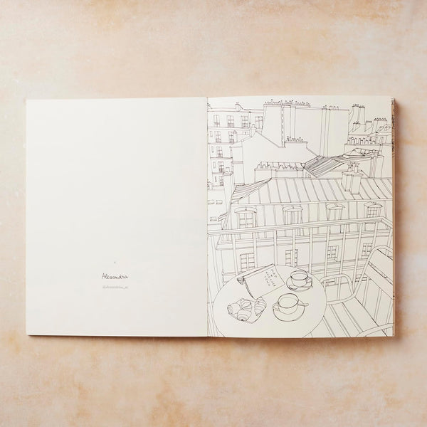 Paris: A collection of beautiful Parisian Images to Color In