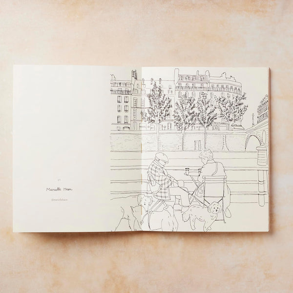 Paris: A collection of beautiful Parisian Images to Color In
