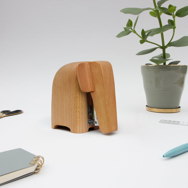 Wooden Mama Elephant Stapler