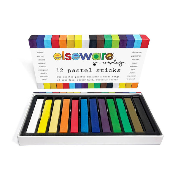 Elseware: Pastel Sticks - Talc-Free Pastels - 12 Non-Toxic Colors