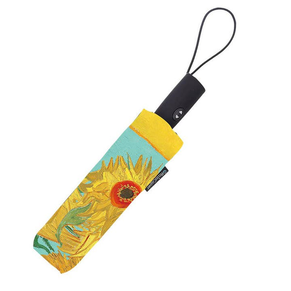 Van Gogh's Sunflowers Folding Travel Umbrella