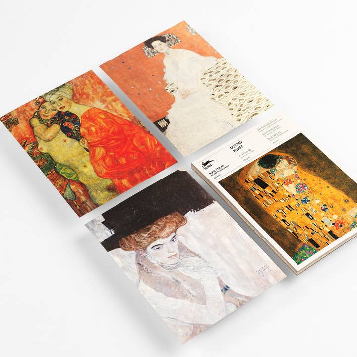 Gustav Klimt A5 Note Pad & Writing Paper