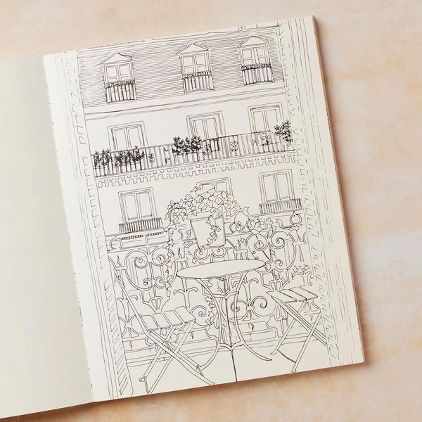 Paris: A collection of beautiful Parisian Images to Color In