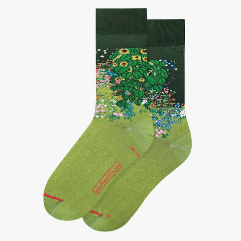 Gustav Klimt - "Farm Garden with Sunflowers" Socks