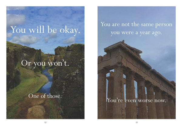 Sorry in advance for making things weird: A Disappointing Affirmations Collection
