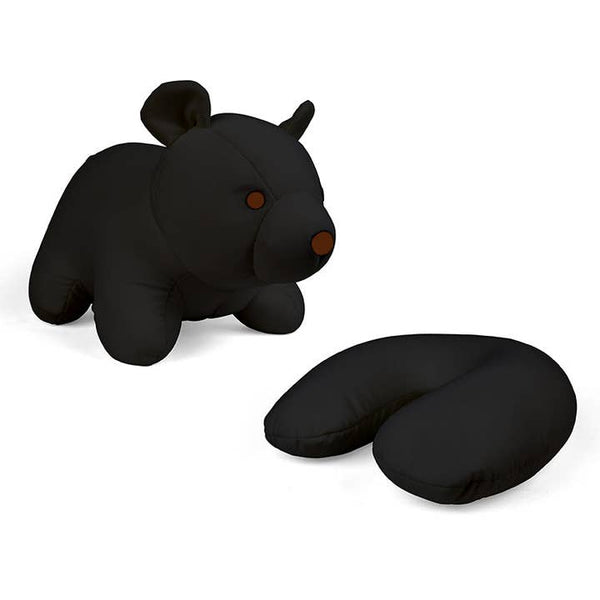 Zip and Flip Bear Head Rest - Black
