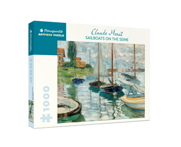 Claude Monet's Sailboats on the Seine 1000 Piece Puzzle
