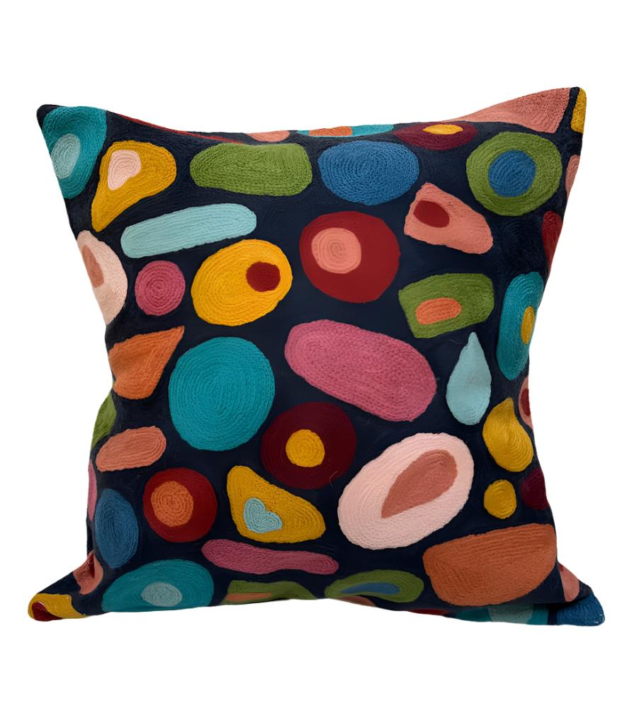 Abstract Black Pillow