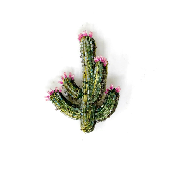 Brooch: Blooming Desert Cactus