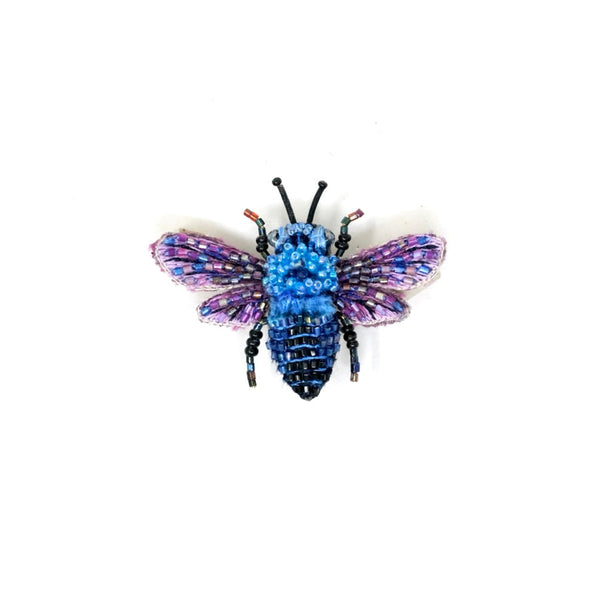 Brooch: Blue Bumble Bee