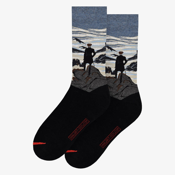 Caspar David Friedrich: "The hiker above the sea of fog" Art Socks