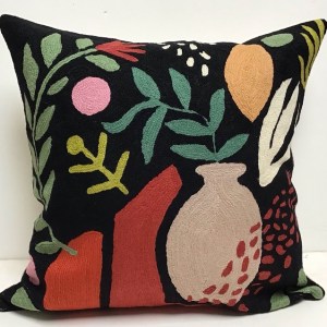 Matisse Inspired Cutout - Black Pillow