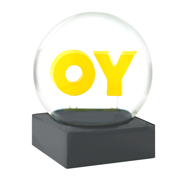 OY YO Snow Globe by Deborah Kass