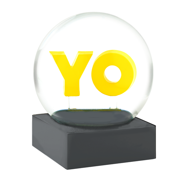 OY YO Snow Globe by Deborah Kass