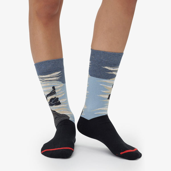 Caspar David Friedrich: "The hiker above the sea of fog" Art Socks