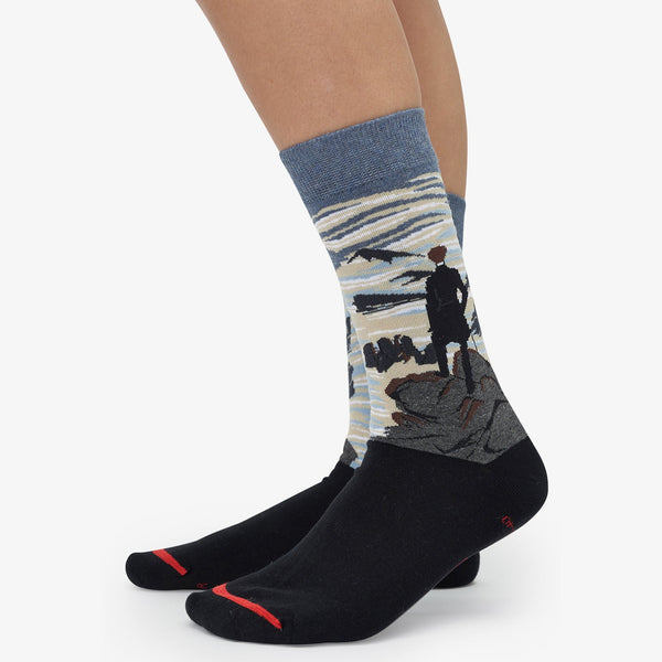 Caspar David Friedrich: "The hiker above the sea of fog" Art Socks