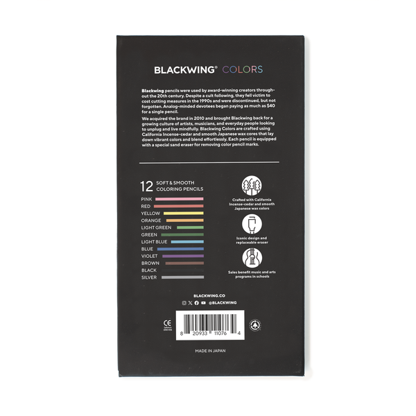 Blackwing Colored Pencils - Set of 12