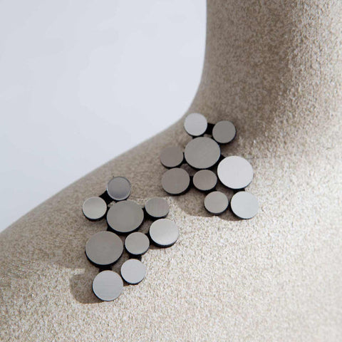 Iskin Sisters - Abstraction V Earrings - Silver