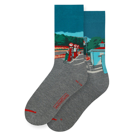 Edward Hopper "Gas" Art Socks