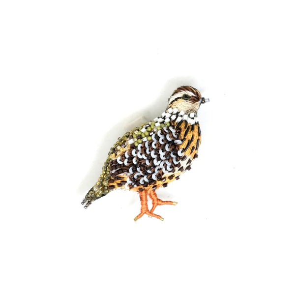 Brooch: Fool Quail