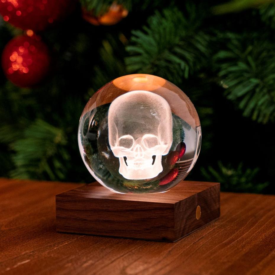 Amber Crystal Light - Skull