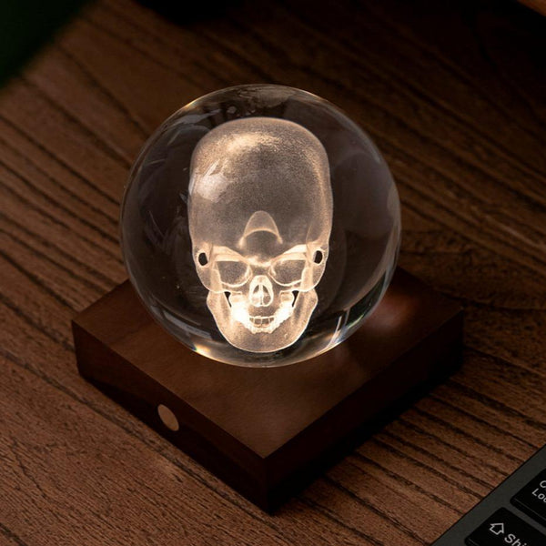 Amber Crystal Light - Skull