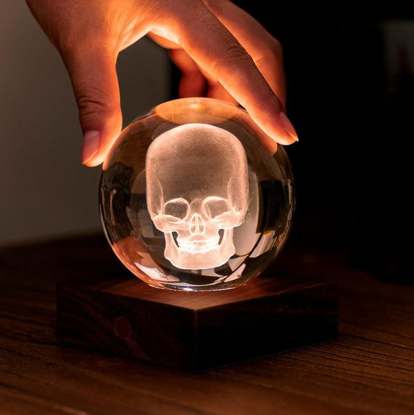 Amber Crystal Light - Skull