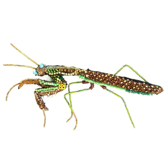 Green Mantis Brooch