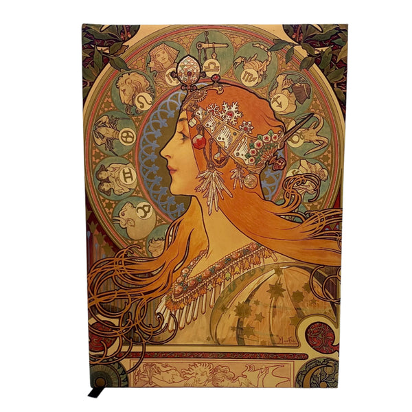 Alphonse Mucha - "Zodiac" Hardcover Journal