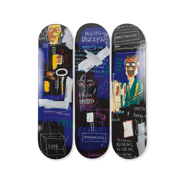 Jean-Michel Basquiat's Horn Players, 1983 Wall Hanging Skateboard