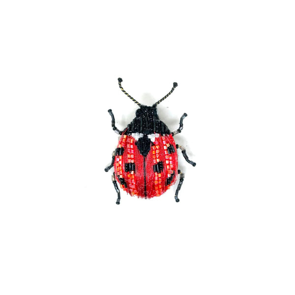 Brooch: Lucky Lady Beetle