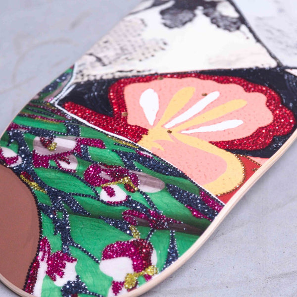 Mickalene Thomas's Afro Goddess Looking Forward Wall Hanging Skateboard