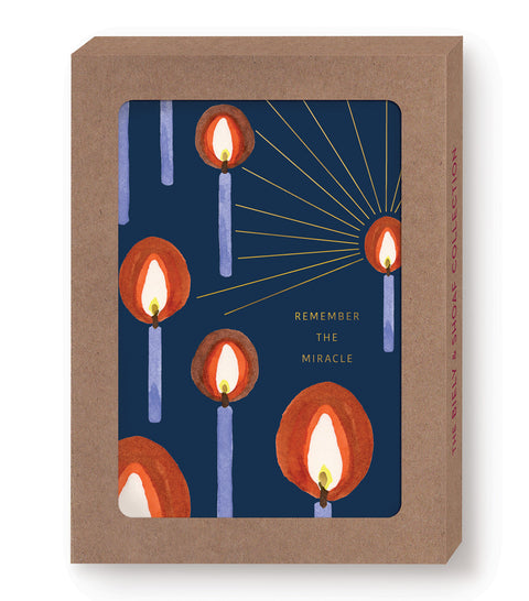 Remember the Miracle Boxed Hanukkah Cards - Set of 10