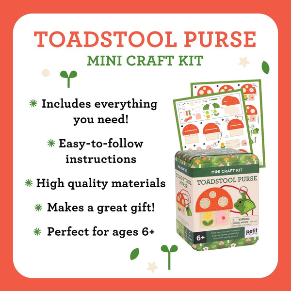 Mini Craft Kit: Toadstool Purse