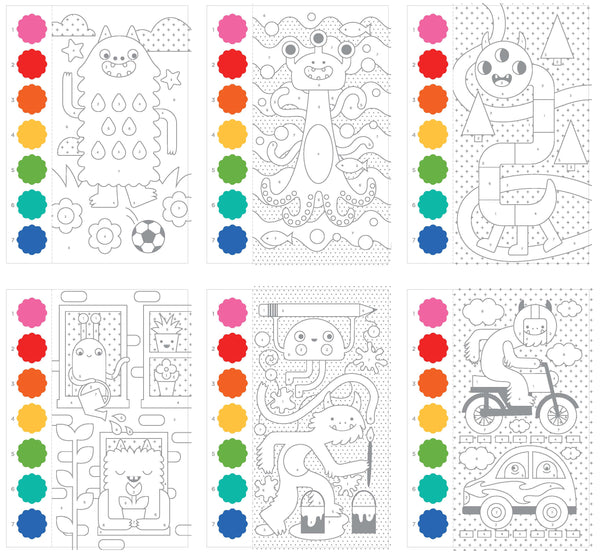 Paint by Numbers: Monsters