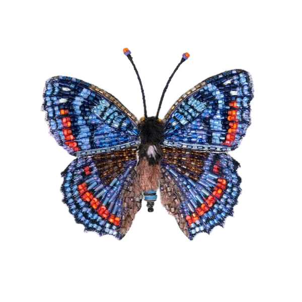Brooch: Red Spotted Admiral Butterfly