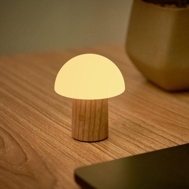 Alice Mushroom Lamp - Super Mini White Ash