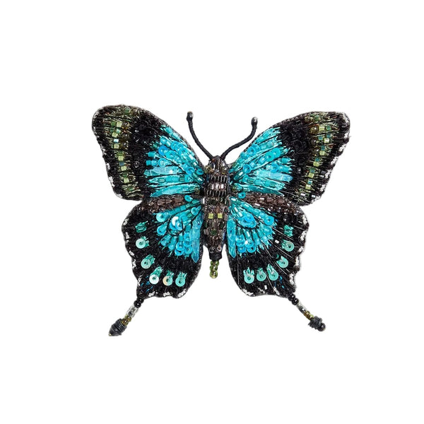 Brooch: Sea Green Swallowtail