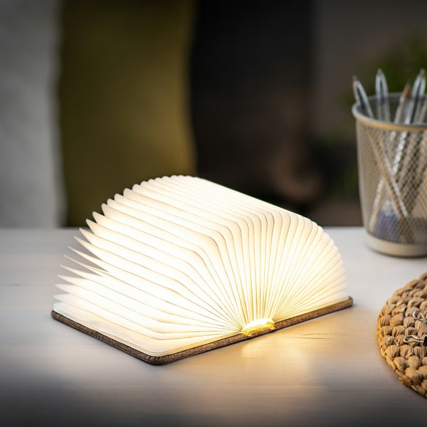 Linen Fabric Smart Book Light - Large - Urban Gray