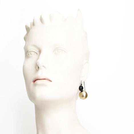 Opus Earrings - Black Gold