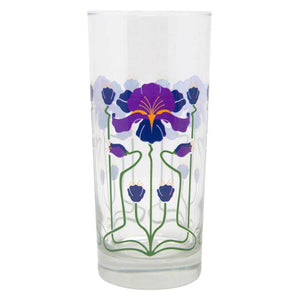 Purple Iris Collins Glass