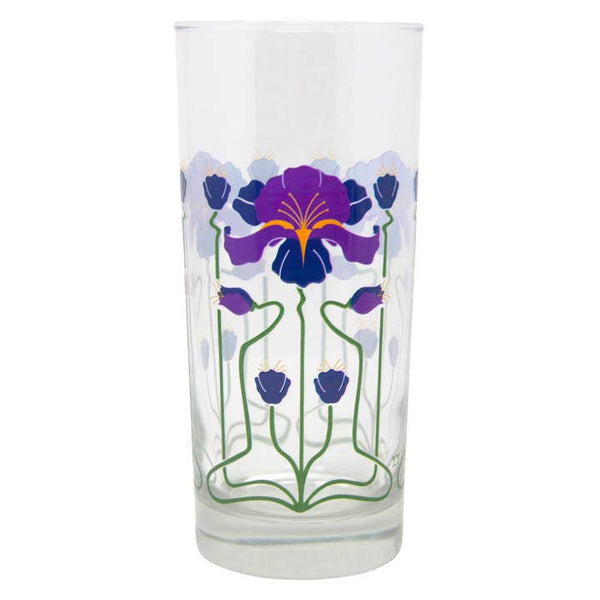 Purple Iris Collins Glass