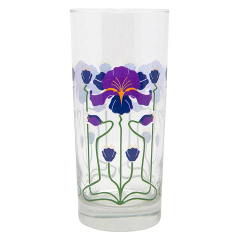 Purple Iris Collins Glass