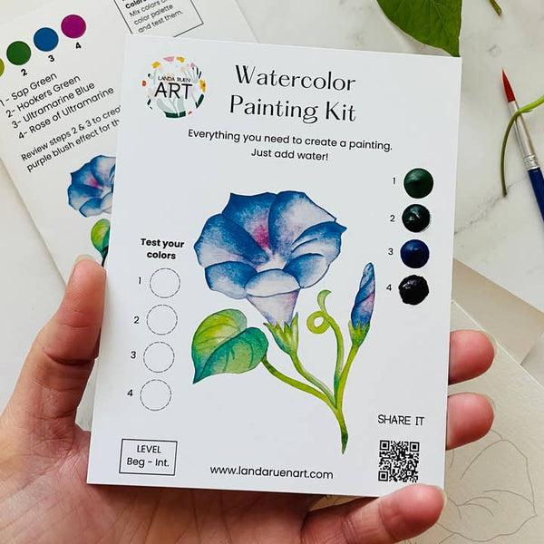 Watercolor Kit: Morning Glory