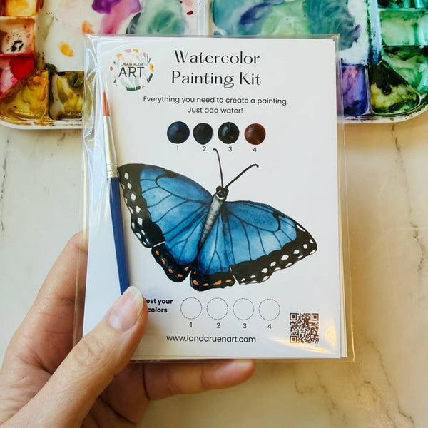 Watercolor Kit: Morpho Butterfly