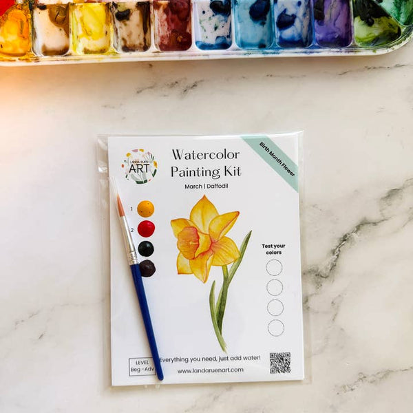 Watercolor Kit: Daffodil