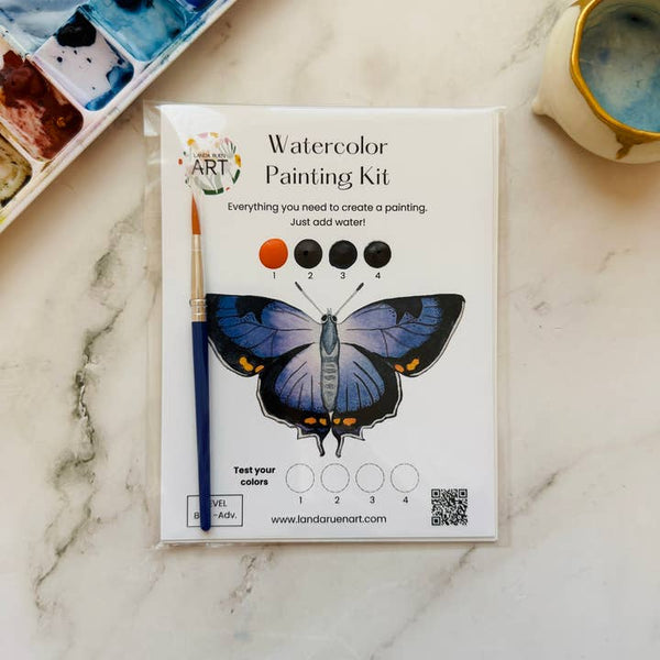 Watercolor Kit: Colorado Hairstreak Butterfly