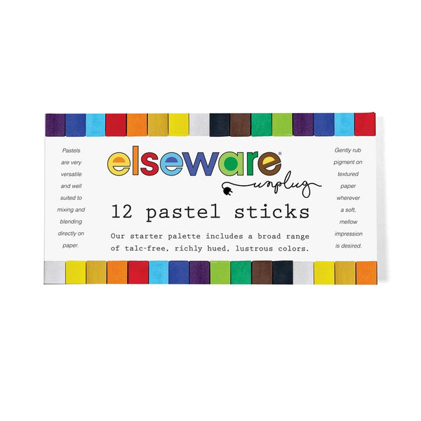 Elseware: Pastel Sticks - Talc-Free Pastels - 12 Non-Toxic Colors