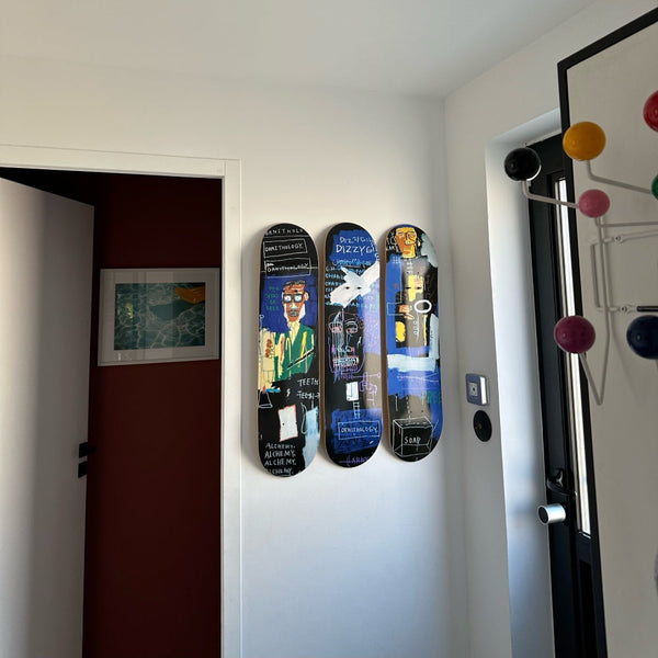 Jean-Michel Basquiat's Horn Players, 1983 Wall Hanging Skateboard